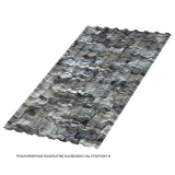 Профнастил МП20 под камень, ECOSTEEL 0,45мм цвет Белый камень