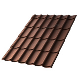 Металлочерепица МП Ламонтерра / Монтеррей, Валори / Valori 0,5 цвет Brown / Коричневый