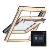 Мансардное окно VELUX PREMIUM GGL INTEGRA ® с электроуправлением UK10 306821 134х160см ручка сверху / двухкамерное