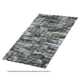 Профнастил С8 под камень, ECOSTEEL 0,45мм цвет Белый камень