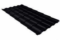 Металлочерепица Гранд Лайн / Grand Line, Kredo, Satin Matt 0,5 цвет RAL9005 черный