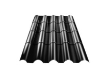 Металлочерепица "Металлочерепица модульная Андалузия, ПЭ 0,5 RAL9005 Черный" "МеталлКомплект"