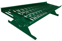 Переходный мостик МП 395х1250мм RAL6005 Темно-зеленый