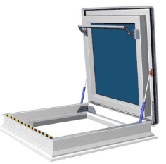 Купить Окно для плоских крыш с открыванием до 80° Fakro DRC - изображение 1