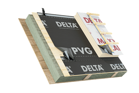 Купить Водозащитная плёнка для холодных крыш / утеплённых крыш с 2-мя вентзазорами DELTA  PVG - изображение 1