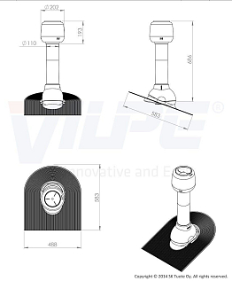 Купить Vilpe ALIPAI-110 дефлектор скатный - изображение 1