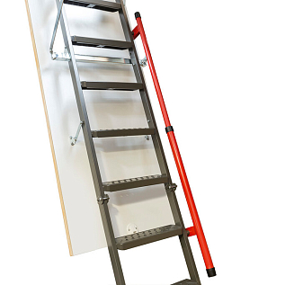 Купить Металлическая чердачная лестница для высоких потолков FAKRO LMP 86х144х366см - изображение 3