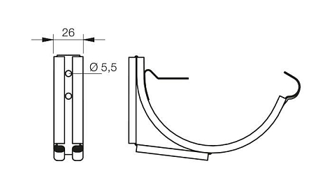 Купить Крюк крепления желоба, регулируемый Lindab SSK - изображение 2