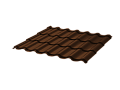 Матовый полиэстер (0,45 мм) -  Тёмно-коричневый (RAL 8017)
