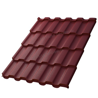 Купить Металлочерепица МП Монтекристо, Викинг / Viking 0,5 цвет RAL3005 Красное вино - изображение 1