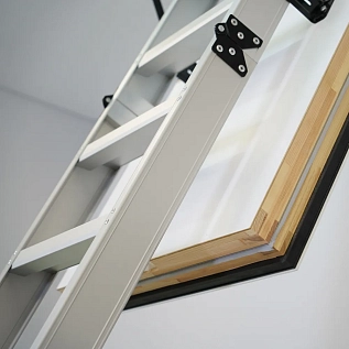 Купить Чердачная лестница алюминиевая с люком 86мм OMAN ALU PROFI POLAR LONG 60х120х350см - изображение 2