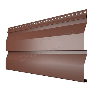 Купить Металлический сайдинг Корабельная доска 14х226мм 0,45мм RAL8017 - изображение 1