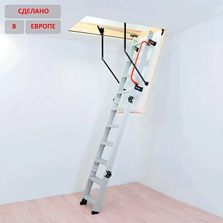 Купить Чердачная лестница алюминиевая с люком 26мм OMAN ALU PROFI LITE LONG 60х120х350см - изображение 5