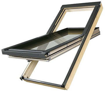 Купить Мансардное окно FAKRO LUX FTT U6 Thermo 78х118см / двухкамерное - изображение 1