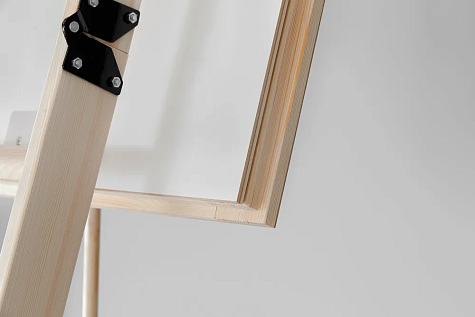 Купить Чердачная лестница деревянная с люком 46мм OMAN EXTRA LONG 60х120х330см - изображение 4