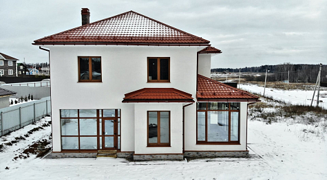 Купить Металлочерепица МП Ламонтерра / Монтеррей, Норман / Norman 0,5 цвет RAL8004 Терракотовый - изображение 3