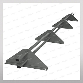 Купить Снегозадержатели трубчатые 3м RAL7004 Серый / для металлочерепицы, профнастила и гибкой черепицы - изображение 1