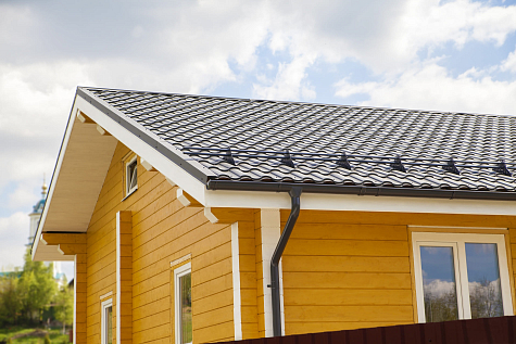 Купить Металлочерепица Гранд Лайн / Grand Line, Kredo, Rooftop Matt Бархат 0,5 цвет RR32 темно-коричневый - изображение 1