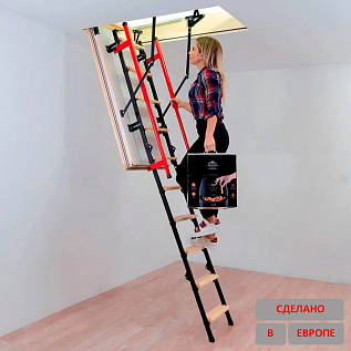 Купить Супертёплая Чердачная лестница деревянная с люком 86мм OMAN POLAR PLUS 60х120х280см - изображение 9