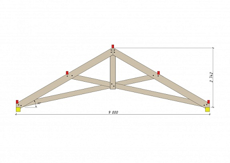 Купить Стропильная ферма (н) 9м - изображение 2