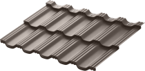 Модульная металлическая черепица АкваСистем / Aqua System, Гётеборг, Rooftop Шёлк 0,5мм, RAL8019 тёмно-коричневый